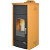 LAMINOX TINA IDRO PLUS TERMOSTUFA A PELLET 20 KW CUOIO