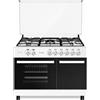 LAR.EL Cucina Gas 90x60 LAREL 5 Fuochi Forno ELETTRICO VALVOLATA PORTA BOMBOLA SMALTATA