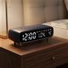 Sveglia Digitale LED Schermo Luminoso Orologio Multifunzione da Comodino Snooze