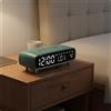Sveglia Digitale LED Schermo Luminoso Orologio Multifunzione da Comodino Snooze