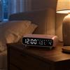 Sveglia Digitale LED Schermo Luminoso Orologio Multifunzione da Comodino Snooze