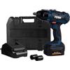 FERM CDM1127 Avvitatore ad Impulsi 18V 380Nm Batteria 4Ah 1/2" svitabulloni CE