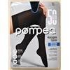 POMPEA 2 Collant Autoreggenti 50 Den Pompea Microfibra Coprente Balza Liscia Silicone