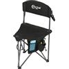 Portal Sgabello da campeggio pieghevole con schienale, portatile, piccola sedia