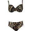 DOLCEMARE BEACHWEAR DD26-1429 bikini donna animalier con ferretto coppa D