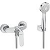 Roca A5A2325C00 Miscelatore Doccia, con attrezzi, Collezione Alfa, Cromo