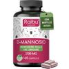 RAIBU D Mannosio PURO 2100mg con Mirtillo Rosso I D Mannosio per Cistite I 160 Capsule