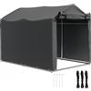 Outsunny Tenda Garage 2.2x1.6 m con Ingresso Avvolgibile, Corde e Picchetti, Gar