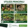 GBiancheria Rete Metallica Verde Elettrosaldata PVC Maglia 12,5x12,5 Pollaio Orto Voliera