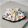 Colletto Clown Bianco Stile Carnevale Colletto a Volant con Pon Pon per Palco