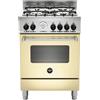 LA GERMANIA AMN664ECRT CUCINA 60CM 4FUOCHI FORNO ELETTICO MULTIFUNZIONE CREMA