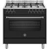 LA GERMANIA AMN965ENEV/24 CUCINA 90X60CM 5 FUOCHI FORNO ELETTRICO NERO CL.A