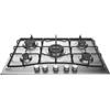 HOTPOINT PCN 752 T/IX/HA PIANO COTTURA 5 FUOCHI GAS COMANDI FRONTALI 75CM INOX