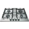SMEG HOTPOINT PPH 60G D/IX PIANO COTTURA 4 BRUCIATORI GAS 60CM COMANDI FRONTALI INOX
