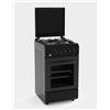 STAYLUX Cucina STAYLUX 4 Fuochi Forno a gas 50x50 cm 55 G40F BLACK