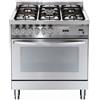 LOFRA CUCINA PG86GVT/C A GAS 5 FUOCHI FORNO MULTIFUNZIONE 80CM ACCIAIO INOX