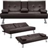Yaheetech Divano Letto con 2 Braccioli Staccabili Divano Trasformabile Mobile Im