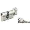 Thirard Cilindro europeo per serratura a pomolo SA 35Bx25mm, anti estrazione, nichel, 3