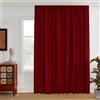 PONY DANCE Tenda Oscurante da Interno 1 Pezzo 300x245 CM Divisione della Stanza Rosso Tende