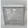 VETROMATTONE ONDULATO IN VETRO TRASPARENTE "GHIACCIO" CM.19X19X8 CIRCA