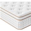 Vesgantti Materasso Matrimoniale Ibrido 160x190x30cm, Molle Insacchettate Indipe