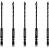 Meccion Punte per Gres Porcellanato, Meccion 5mm 5Pezzi Punta Trapano Vetro Professional