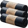 The Sustainable People Sacchi per rifiuti pesanti recycling 120 L, 90% materiale riciclato (PE), certificati Blue Angel, ottimamente resistenti, rotoli da 15, 700 X 1100 mm, 120 L, 100 µm (15 sacchi)