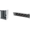 DIGITUS Set: Armadio di rete 10" 9U + ciabatta PDU 4 porte // rack 10" - montagg