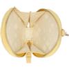 THUN Portachiavi rotondo con zip giallo, ecopelle, Collezione Sempre con Me, Ø 9 cm, 2 cm