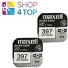 Maxell 2x Maxell 397 396 SR726SW Batteria Orologio 1,55V Ossido D'Argento Giappone