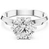 Senza marchio Anello da donna rotondo con diamanti coltivati in laboratorio da 1,7 ct gio...
