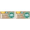 o.b. Organic Tamponi, Normal, 16 Tamponi da 50 G, White (Confezione da 2)