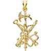 FMF Pendente Oro 18K 750 Mls. Croce Della Legione. 44 X 22 Mm. 5,25 Grammi