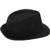 No Nero Plain Fedora accessorio Outfit per Gangster vestito operato B8T3