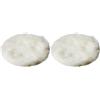 wolfcraft Cuffia per lucidatura velcrata fixoflex, lana d'agnello, 2224000 (Confezione da 2)