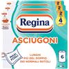 Regina Asciugoni, 6 Rotoli di Carta Cucina a 2 Veli
