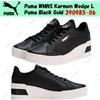 Puma WMNS Karmen Zeppa L Puma Nero Oro 390985-06 Taglia Donna