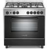 LA GERMANIA S85C61XT/24 CUCINA 80CM 5 FUOCHI FORNO ELETTRICO MULTIFUNZIONE NERO