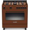 LA GERMANIA S85C21C/24 CUCINA 80X50CM FORNO A GAS CON GRILL COLORE MOKA