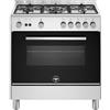 LA GERMANIA FTR855GXV/24 CUCINA INOX 80 CM 5 FUOCHI FORNO A GAS CL.A