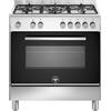 LA GERMANIA FTR855EXV/24 CUCINA 80X50CM 5 FUOCHI FORNO ELETTRICO INOX CL.A