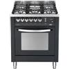 LOFRA PNM76MFT/C CUCINA RAINBOW 70CM FORNO ELETTRICO 5 FUOCHI NERO MATT