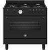 LA GERMANIA AMN965GTN/24 CUCINA 90X60CM NERA 5 FUOCHI FORNO A GAS CL.A+