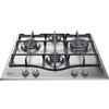 SMEG HOTPOINT ARISTON PCN641TIXHAR PIANO COTTURA INOX 4 FUOCHI GRIGLIE GHISA 60 CM