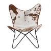 PARRYS LEATHER WORLD Sedia Pieghevole Farfalla Vintage In Pelle Cuoio Marrone