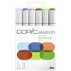 COPIC SKETCH SET DA 6 EARTH ESSENTIALS