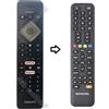 Nordmende Telecomando di ricambio per PHILIPS 65 PUS 6754