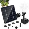 Sprifityy Pompa solare per fontane Fontana Solare 1.5W Pompa per Acqua Solare con Tubi da