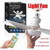 VENTILATORE SOFFITTO MURO CON TELECOMANDO 6 PALE 1 LUCE LAMPADA LED TRE VELOCITÀ