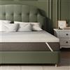 Materasso Topper 160X190 Altezza 7.5 Cm, Coprimaterasso in Schiuma Di Fibra, Top